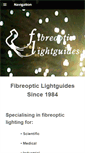 Mobile Screenshot of fibreopticlightguides.com